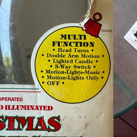 Vintage Telco Motion-ettes Of Christmas Animated Santa Display Figure - Picture 4 of 6